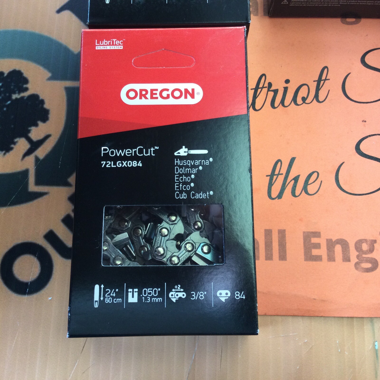 (5) Oregon 72LGX084G full chisel Chainsaw Chain 24" 3/8 .050 84 DL 72EXL084G gallery