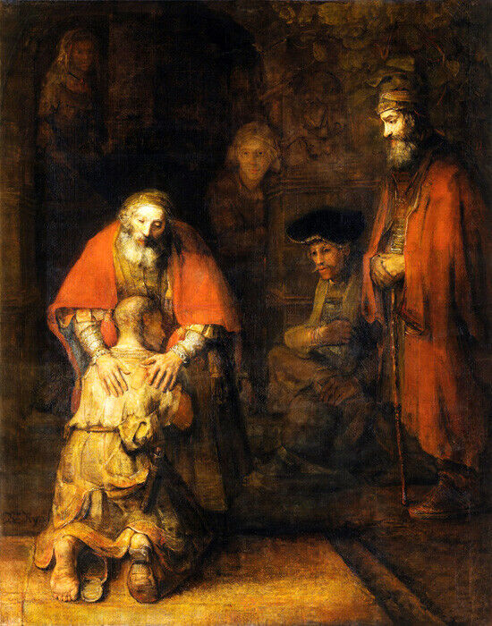 RETURN OF THE PRODIGAL SON RELIGION POSTER PAINTING BY REMBRANDT REPRO gallery