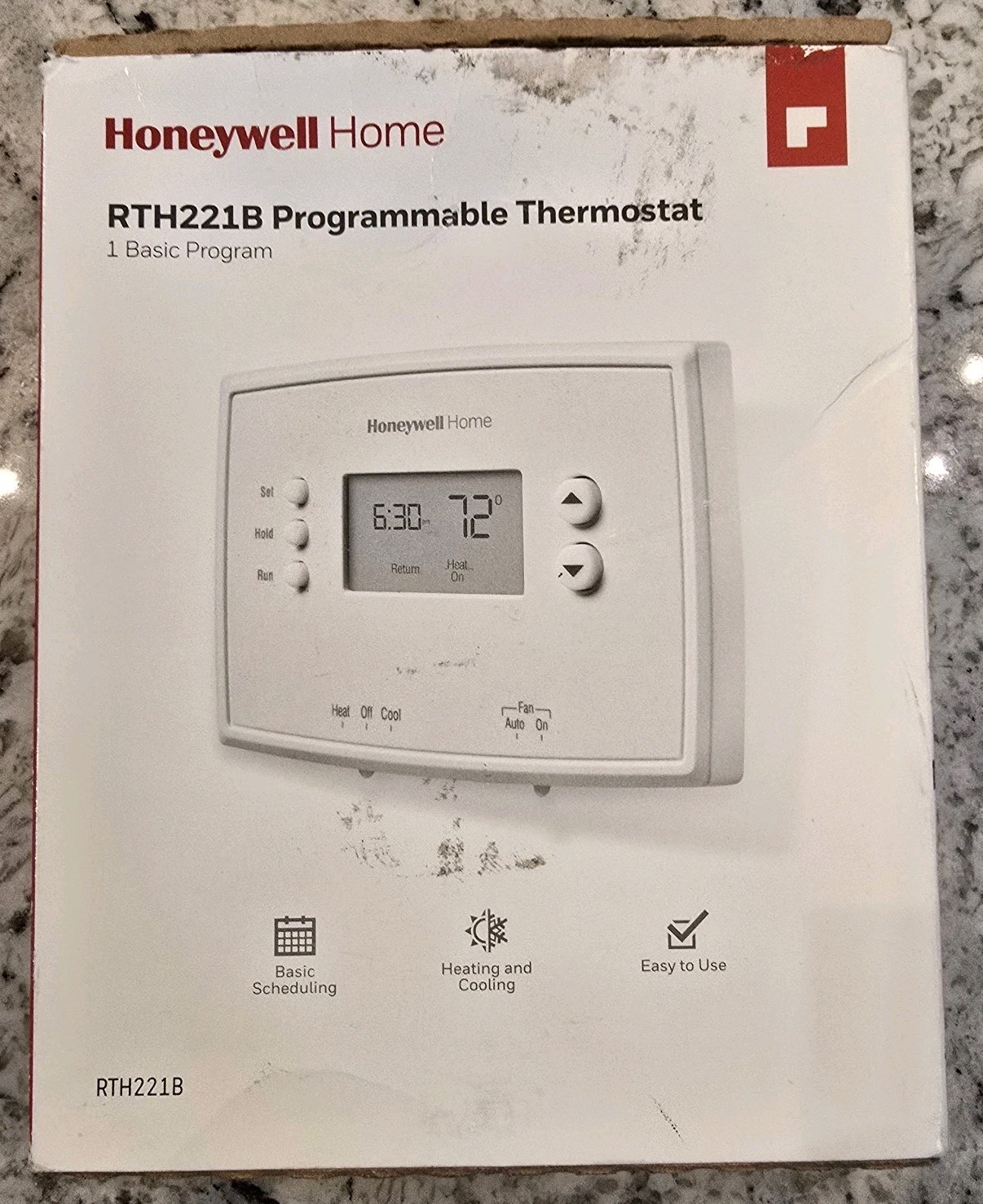 Honeywell 1-Week Programmable Thermostat (RTH221B1039)*393-18 gallery