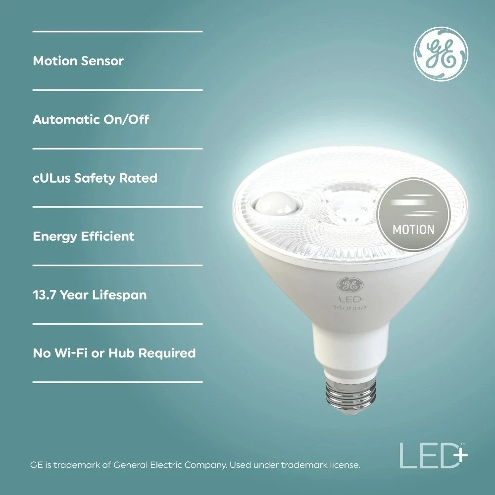 PAR38 Motion Sensor Security Light Bulb 15W LED Outdoor Motion Activated Flood gallery
