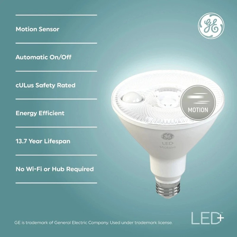 PAR38 Motion Sensor Security Light Bulb 15W LED Outdoor Motion Activated Flood gallery