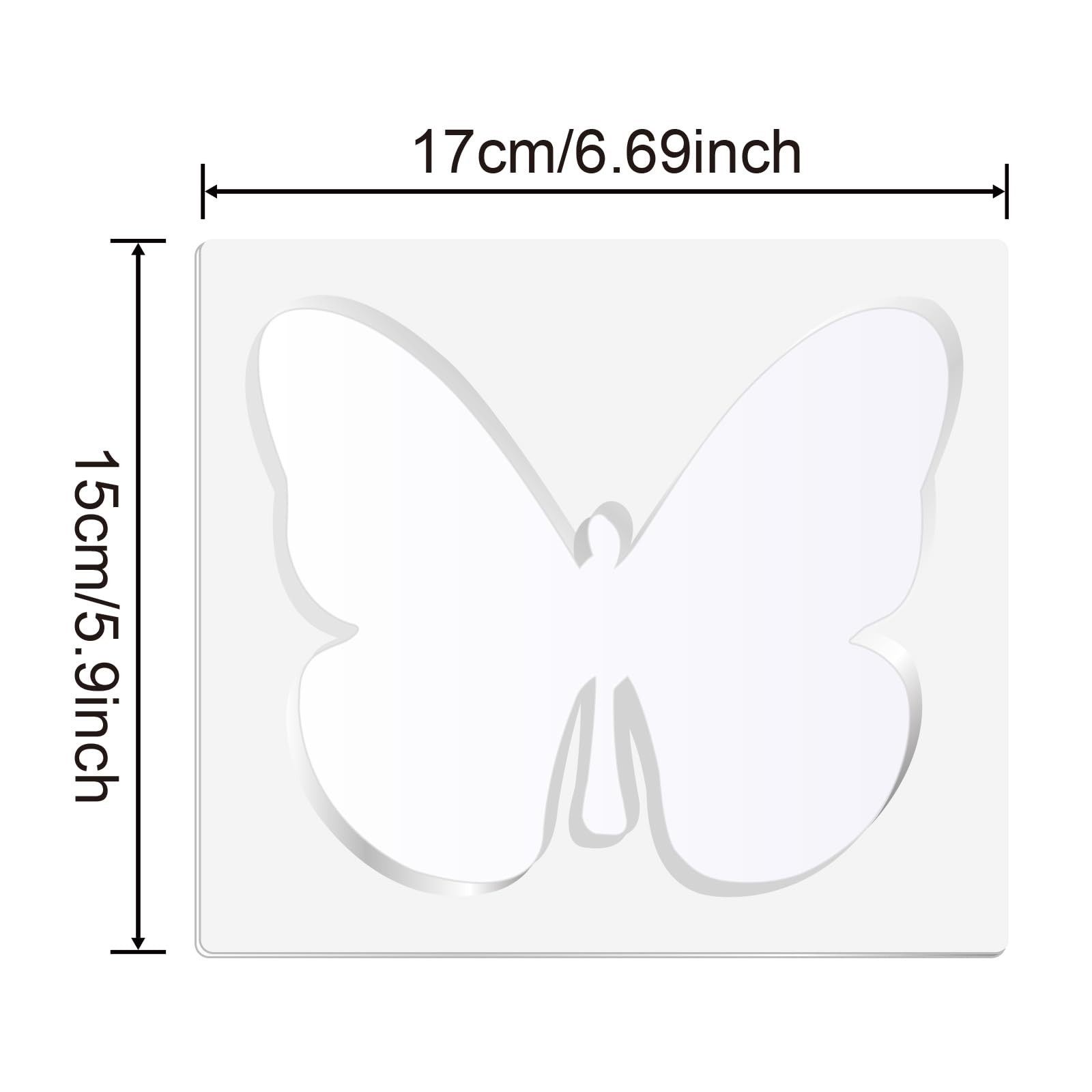 Acrylic Butterfly Router Templates, Clear 6 inches x 7 inches, transparent gallery