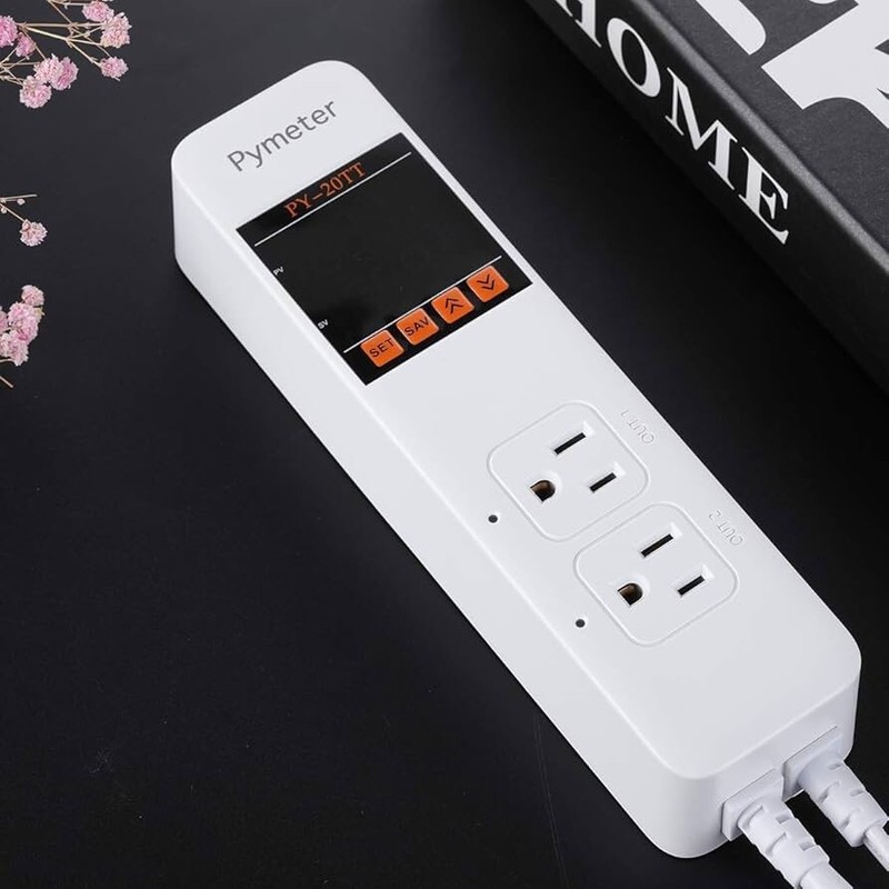 2 in 1 Digital Temperature Controller Dual Outlet Heat Mat Thermostat Reptile... gallery