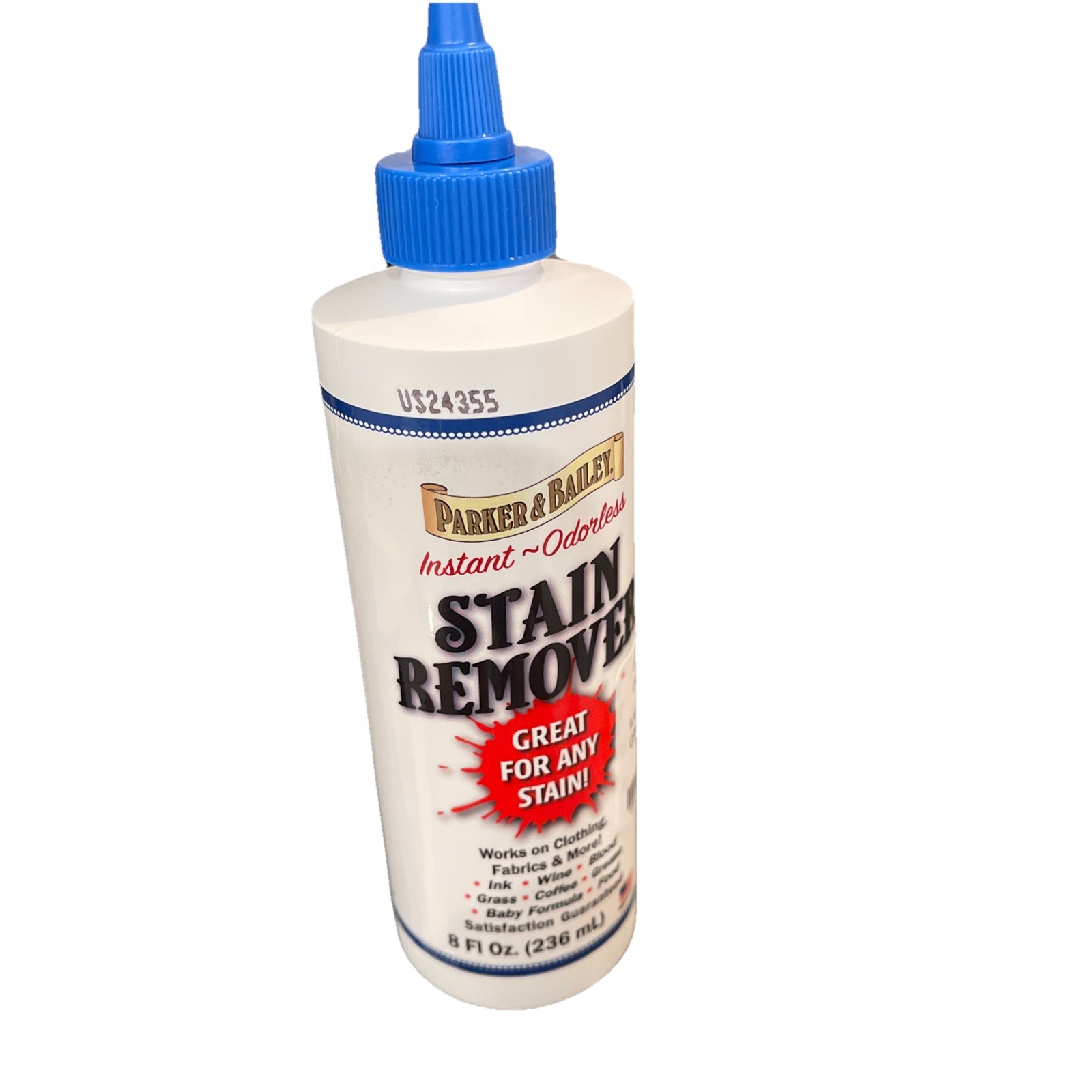 PARKER & BAILEY Stain Grease Instant Odorless Remover for Carpet Clothes ~ 8 Oz gallery