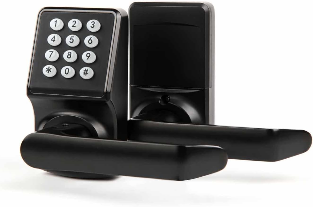 Keypad Door Lock with Handle-Keyless Entry Door Lock -Matte Black gallery