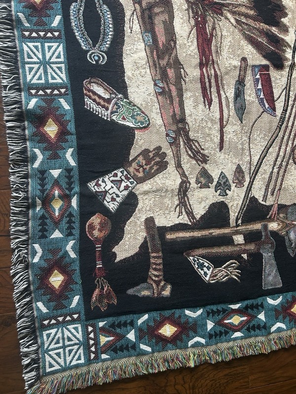 Goodwin Weavers Afghan Throw Blanket Tribal Southwest Native Woven Tapestry gallery
