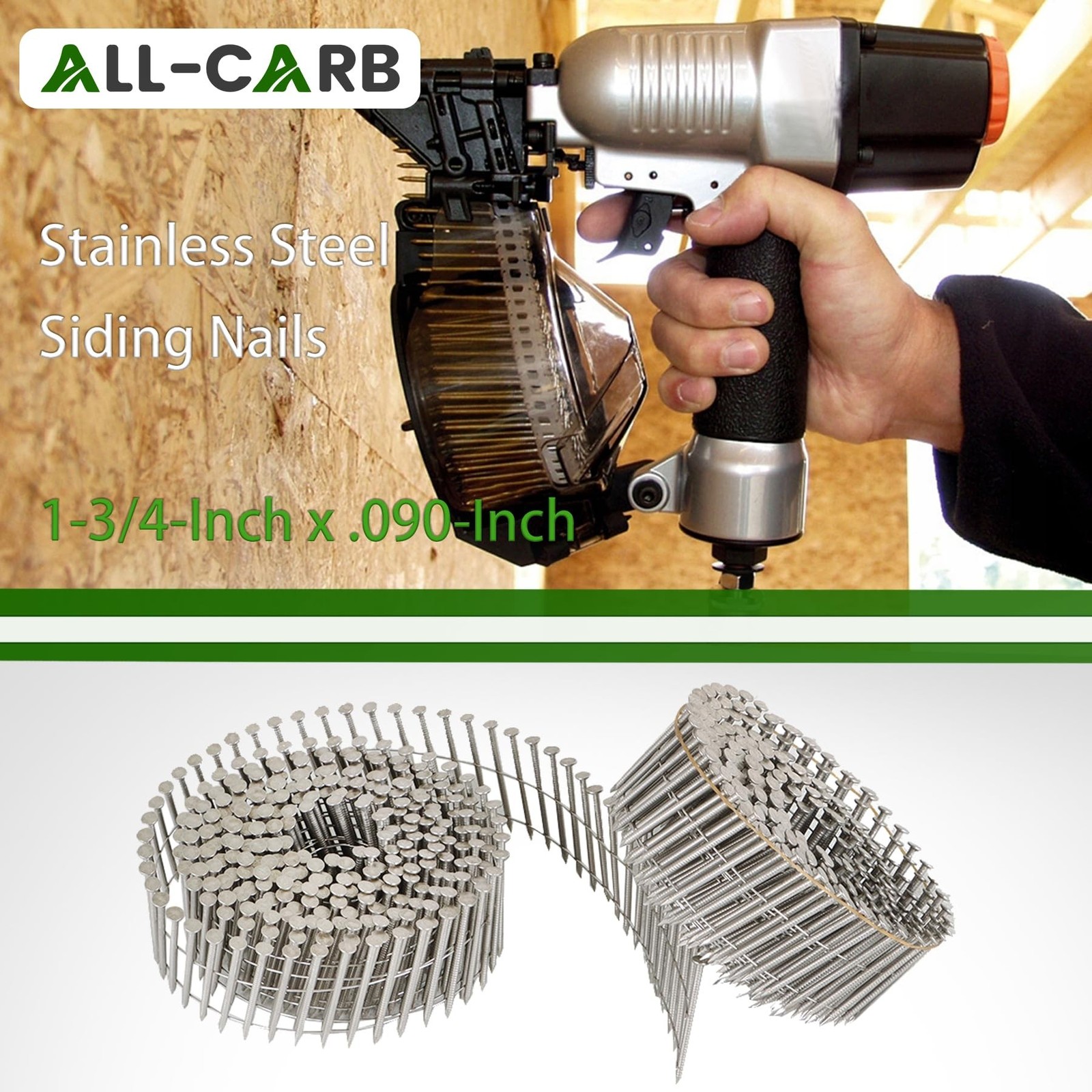 marddpair 3600 Count 1-3/4-Inch x .090-Inch 15-Degree Ring Shank Stainless St... gallery