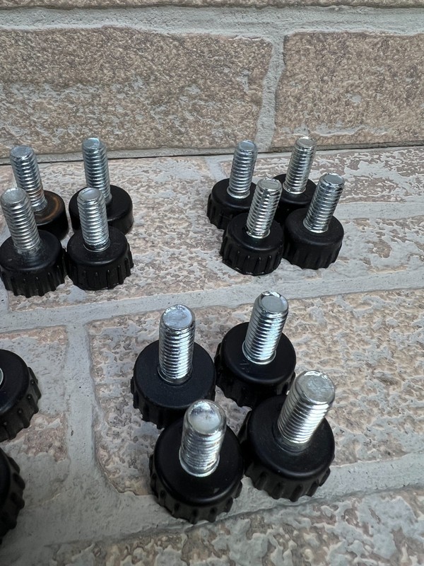 Wire Shelving Rack Threaded Insert Adjustable Feet - Set of 20 gallery