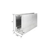 Solid Aluminium Base shoe For 1/2" -9/16" thickness glass gallery
