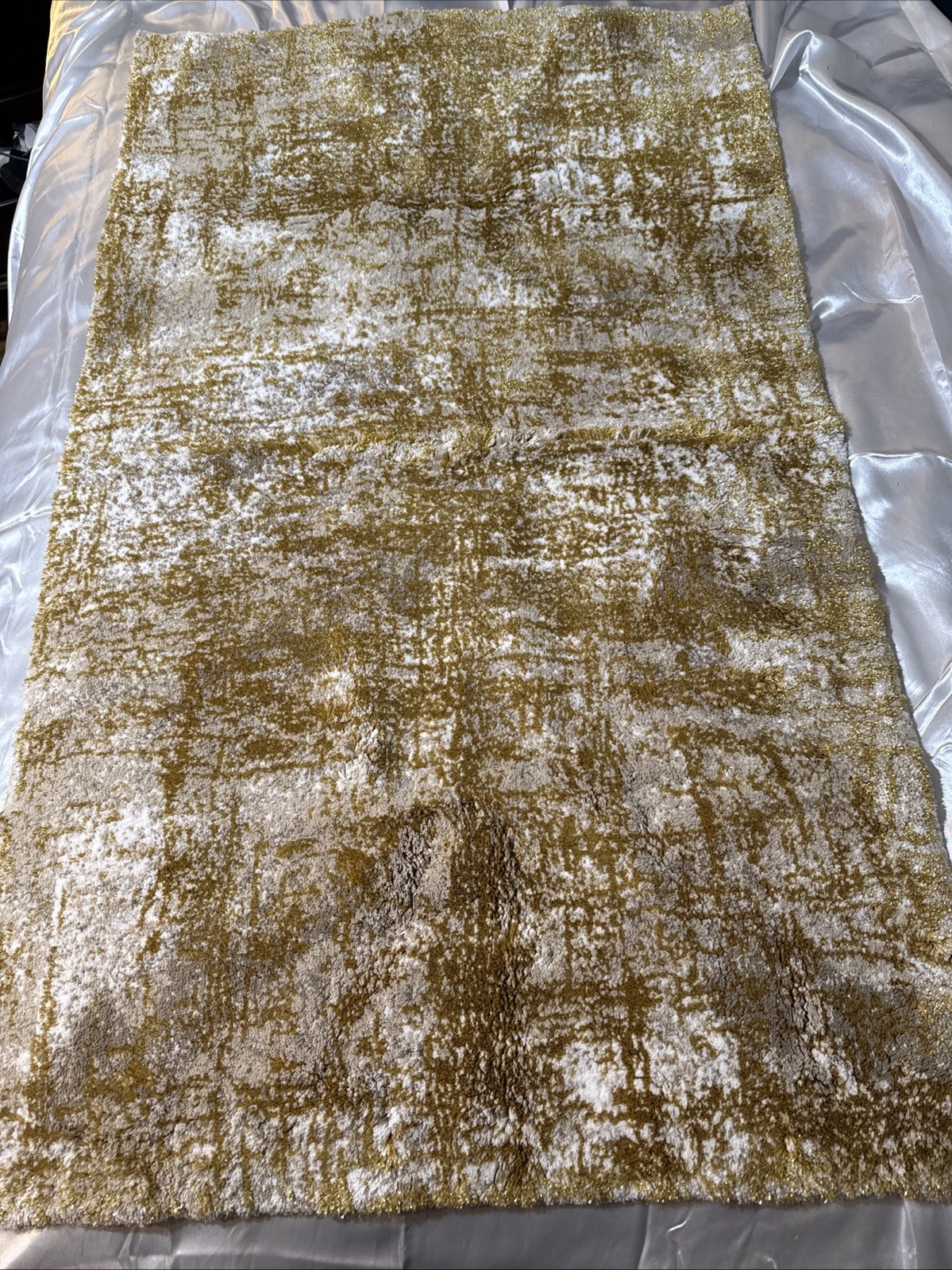 New Abyss & Habidecor Golden Multicoloured Home Rug - 27" x 47"~ Portugal gallery