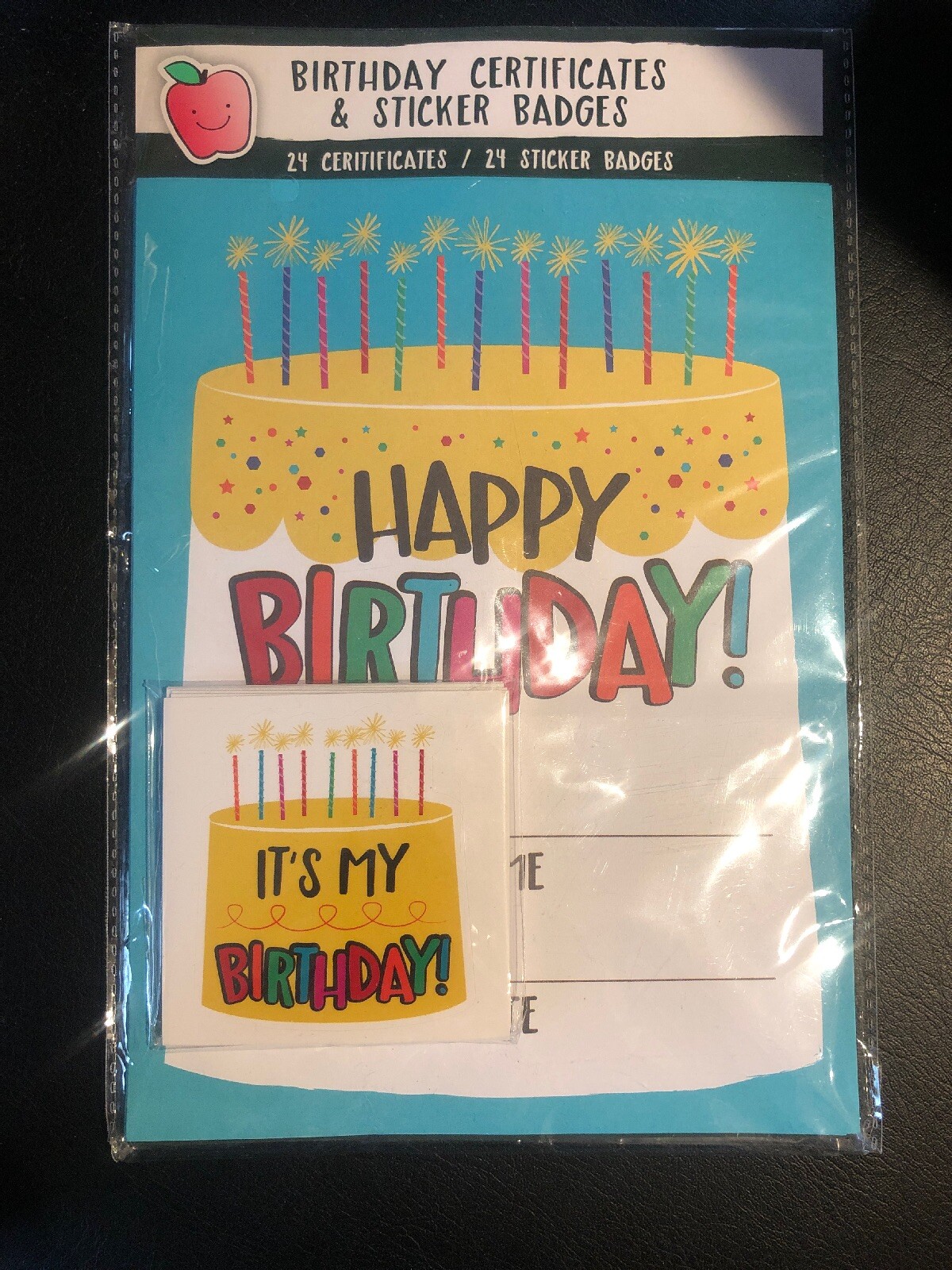 Happy Birthday Certificates & Sticker Badges 25 Count For Teachers gallery