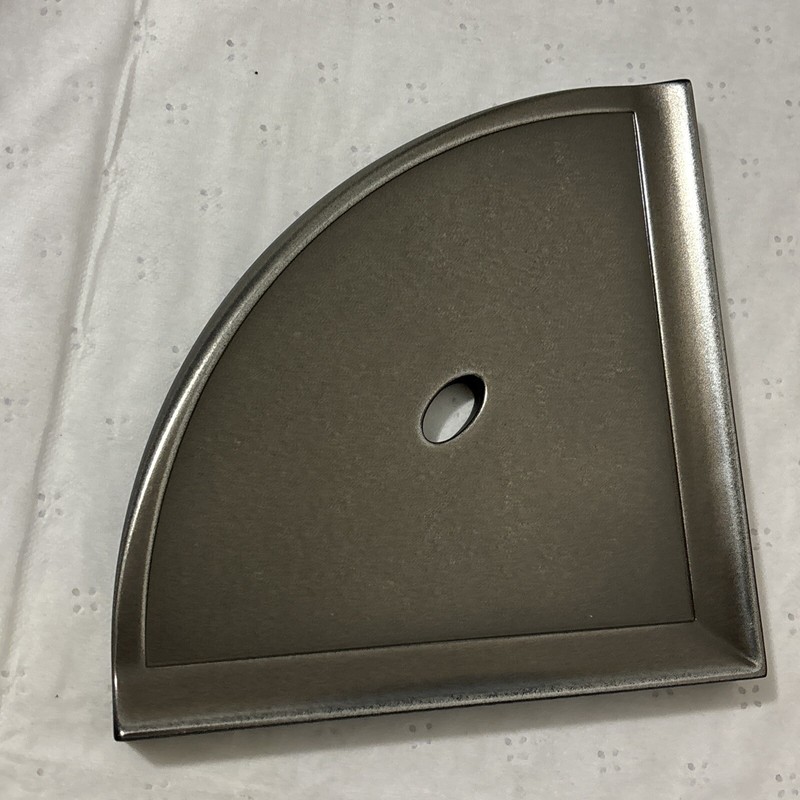 Questech 8" Metro Flatback Shelf Shower Shelf Shower Corner Brushed Nickel gallery