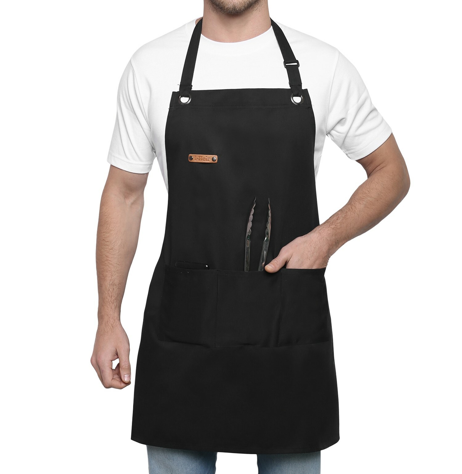 Professional Grade Chef Apron, Cotton and Polyester, Adjustable, Kitchen, BBQ gallery