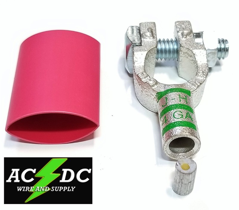 Battery Cable Ends Copper Top Post Terminal Connector Shrink Solder Slug Pellet gallery