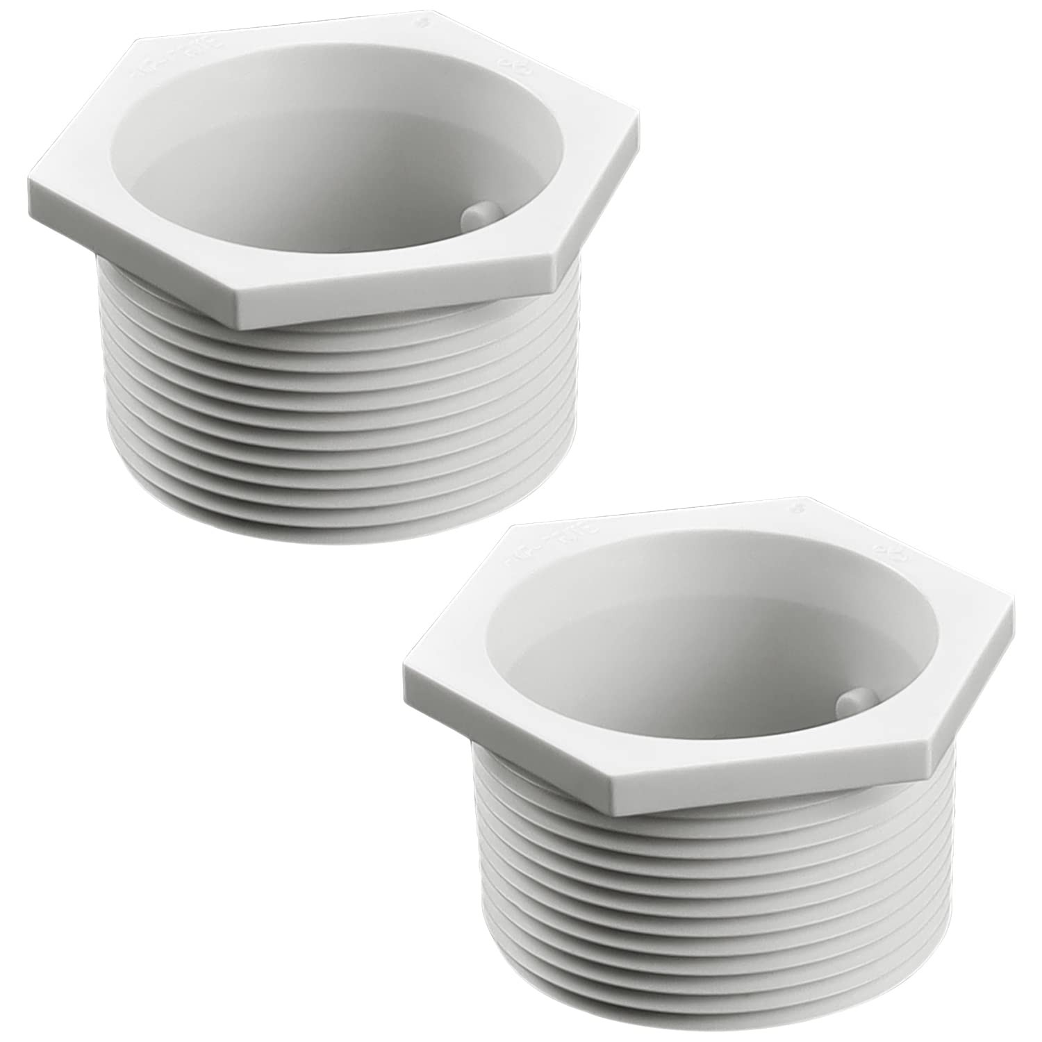 Funmit 6-500-00 Universal Wall Fitting (UWF) Connector Replacement for White gallery