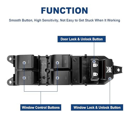 FEXON Front Driver Side Master Power Door Window Switch Compatible with 2010 gallery