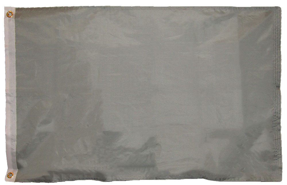 2x3 Grey Gray Solid Plain Color Polyester Flag 2'x3' House Banner Grommets (RUF)