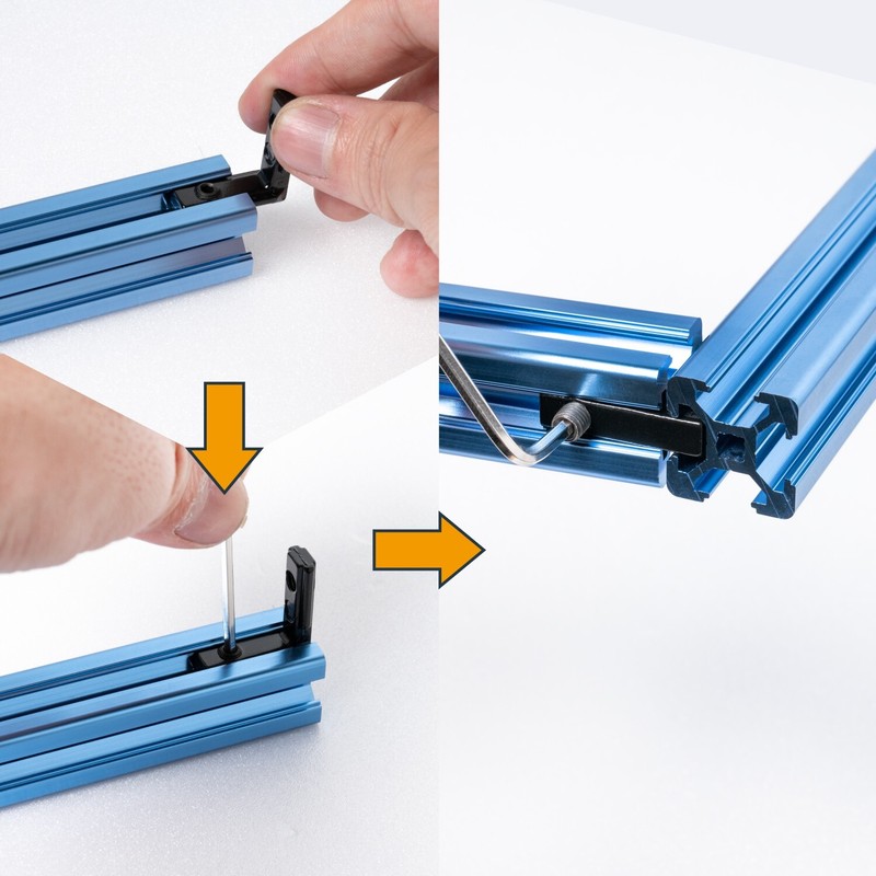 POWERTEC L-Shape Interior Inside Corner Connector Joint Bracket 20 Sets (74006) gallery