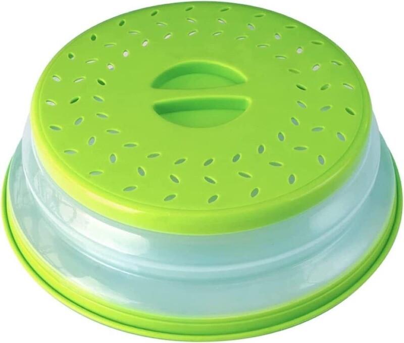 Microwave Food Cover Splatter Proof Vented Collapsible Kitchen Cooking Lid gallery