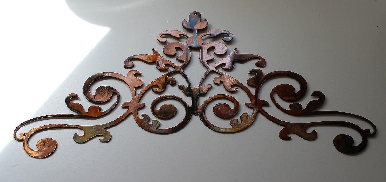 Ornamental Scroll - Metal Wall Art - Copper 25" x 11 3/4" gallery