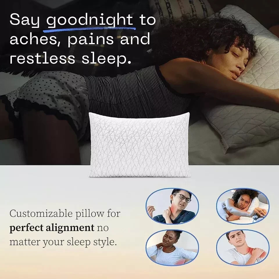 Coop Home Goods Original Adjustable Pillow, Queen Size Bed Pillows for Sleeping, gallery