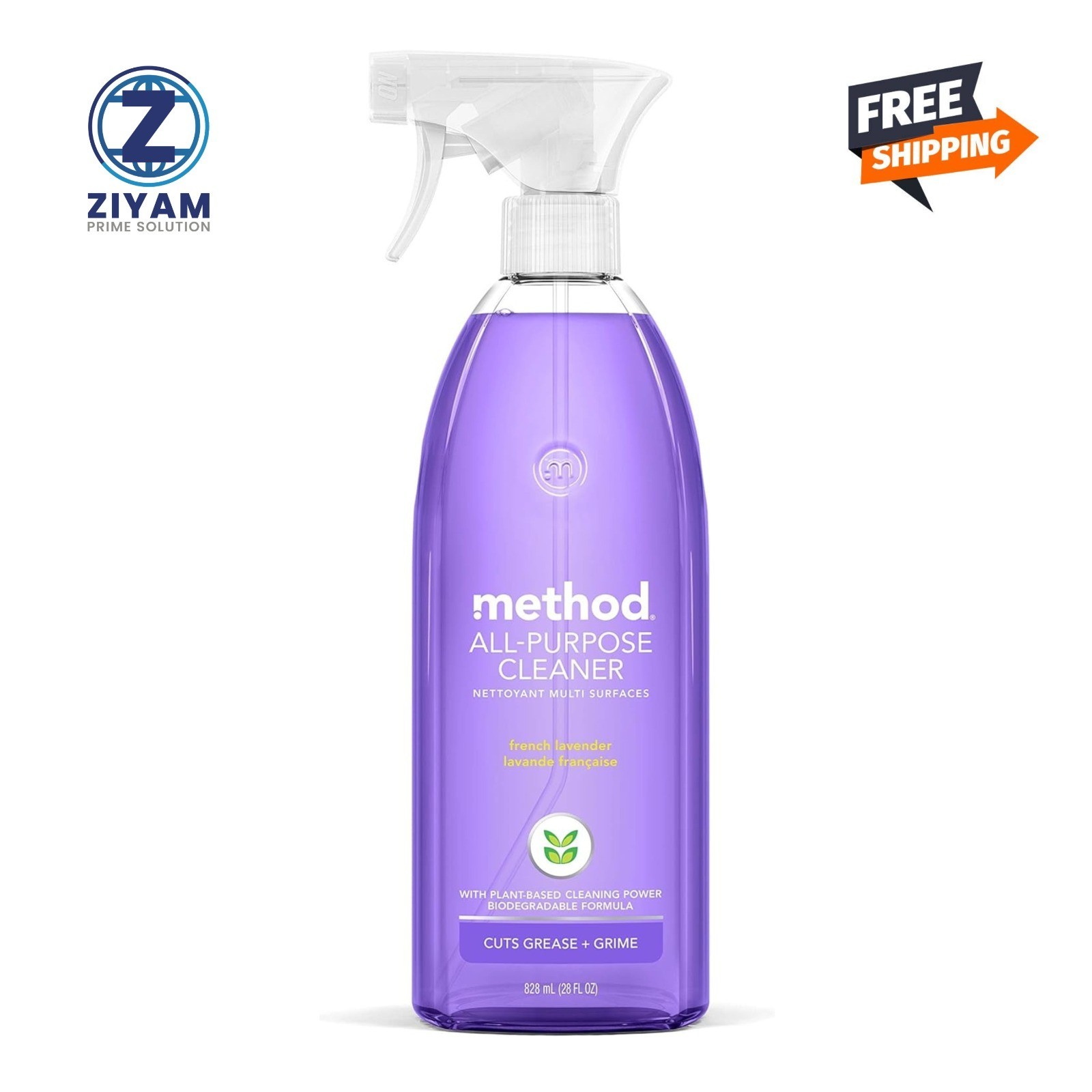 (pack of 8) Method All-Purpose Cleaner Spray French Lavender 28oz Multi Surface gallery