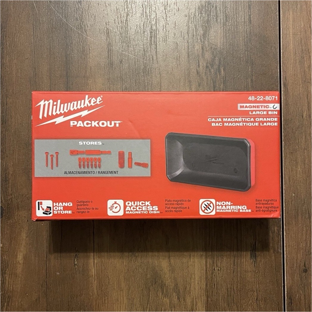 Milwaukee PACKOUT Large Magnetic Tray Tool Storage Bin 48-22-8071 gallery