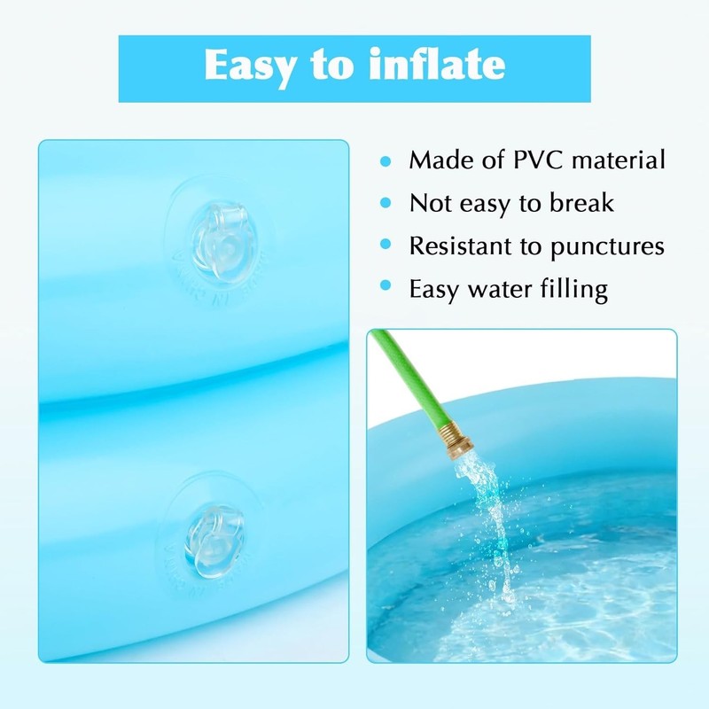 Thickened Base Inflatable Pool - Perfect for Indoor & Outdoor Summer Enjoyment gallery