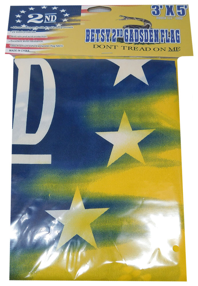 3x5FT 2nd Amendment Gadsden Combination Flag Yellow Homeland Security Tread 1789 gallery