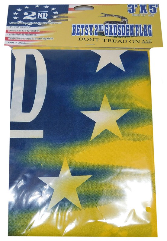 3x5FT 2nd Amendment Gadsden Combination Flag Yellow Homeland Security Tread 1789 gallery