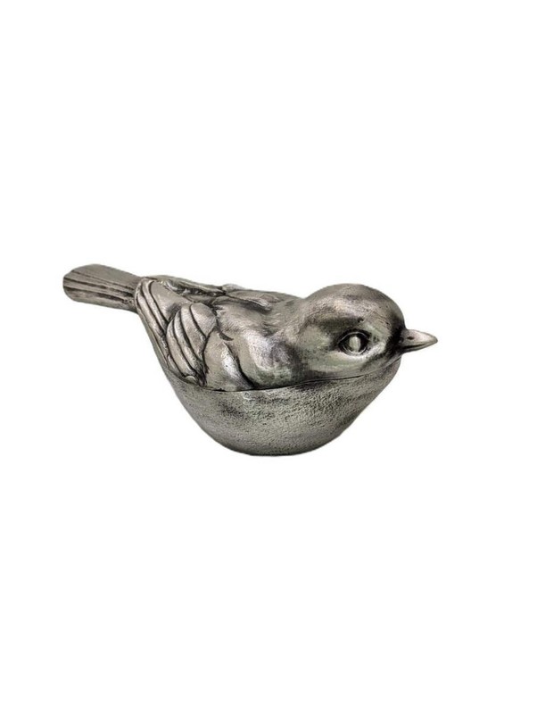 Sparrow Multifunctional Pewter Box Decor Inspired by Nature Collectible gallery