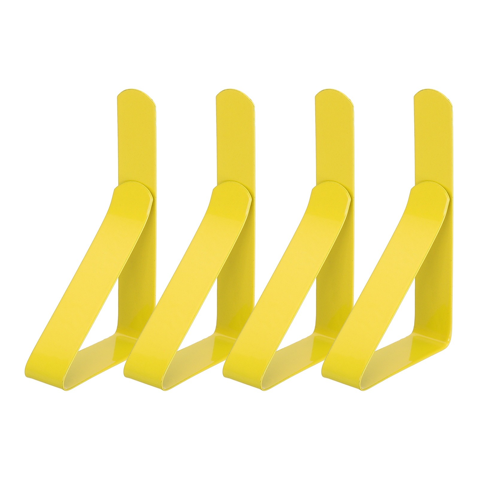 4 Pack Tablecloth Clips, 2.95" x 1.77" Table Cloth Cover Clamps, Yellow gallery