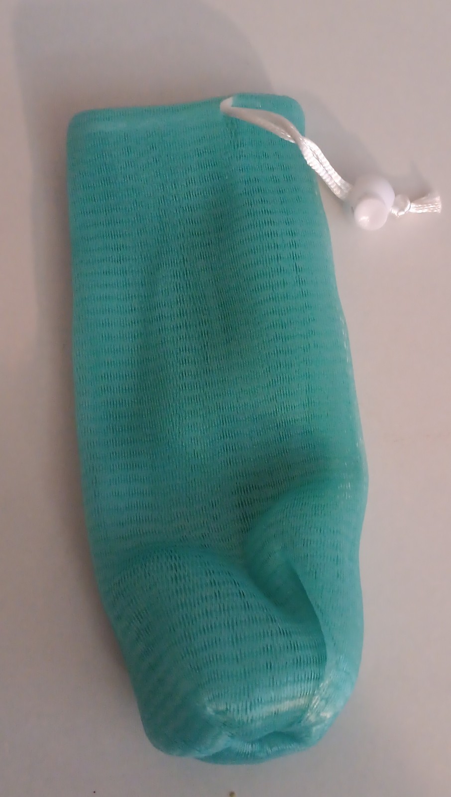 Green Mesh Rectangular Drawstring Storage Bag, 15cm Height, Less Than 5x6in gallery