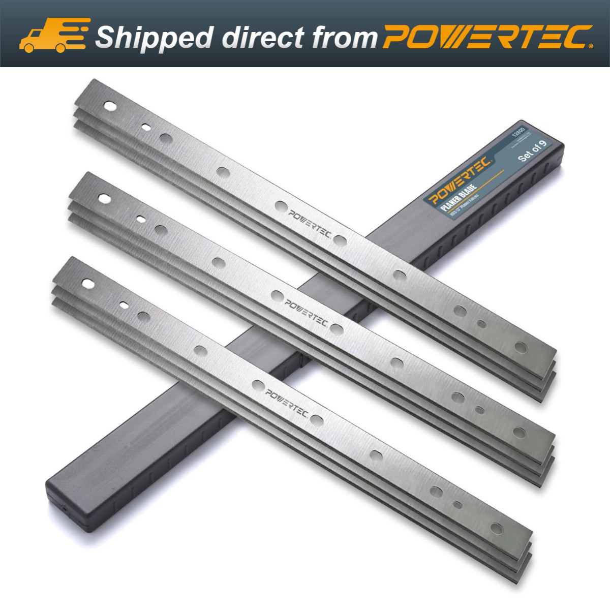 POWERTEC 13 Inch Planer Blades for DeWalt DW735, DW735X Planer, DW7352, 9PK gallery