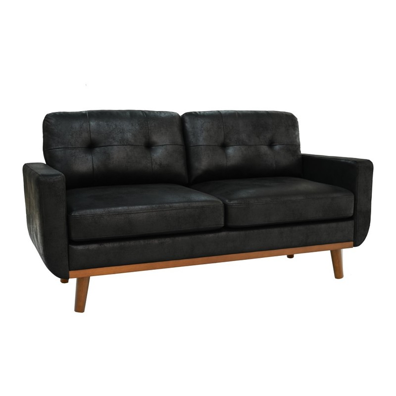 Polyester Fabric 2 Seater Sofa Couch Modern 65" Loveseat Couch for Living Room gallery
