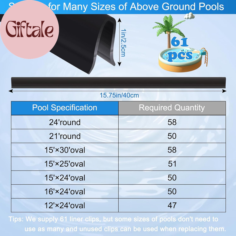 Coping Strips for Overlap above Ground Pool Liners, Swimming Pool Plastic Liner gallery