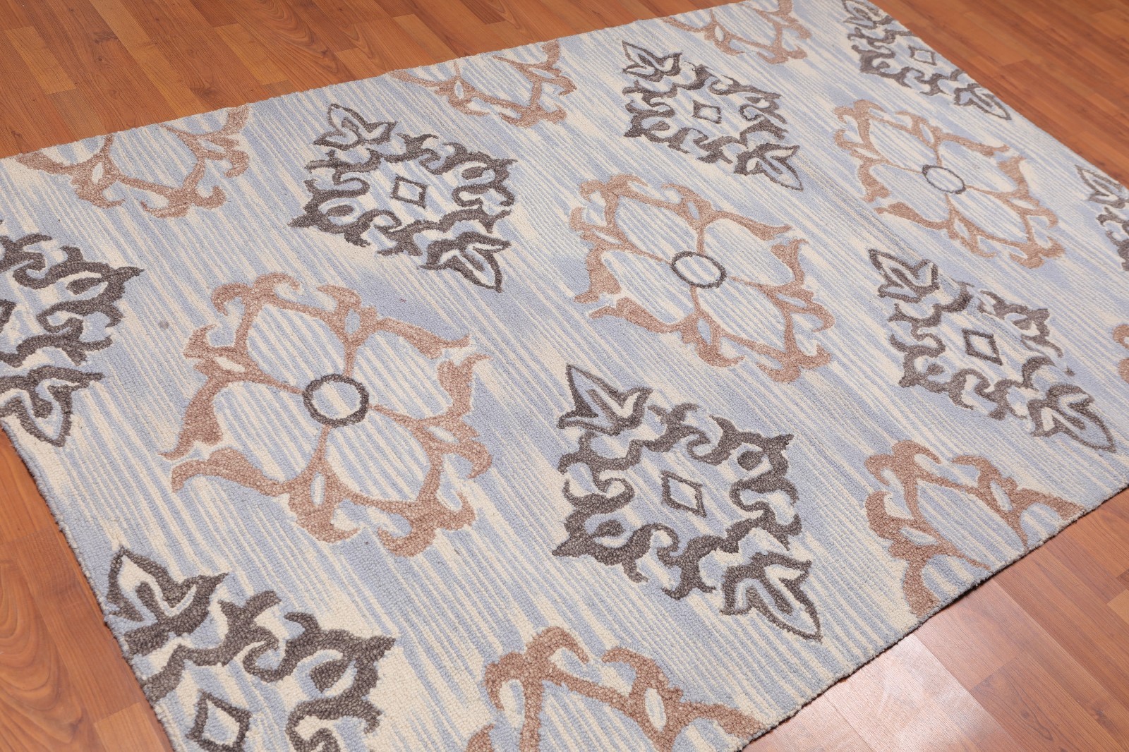 5' x 8' Handmade Loop & Cut Pile Wool Traditional Oriental Area rug 5x8 Beige gallery