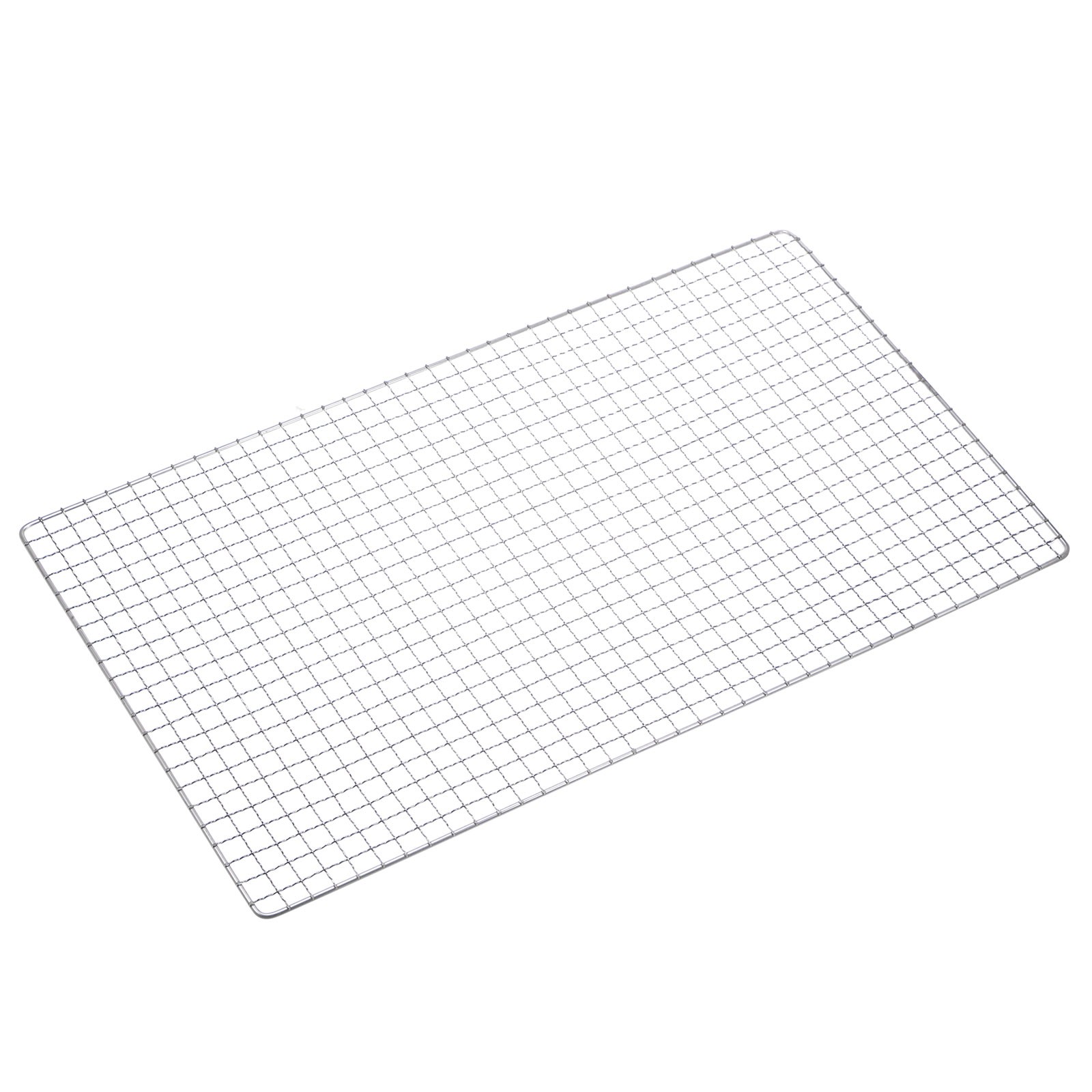 Square BBQ Grill Net 29.5x50cm Stainless Steel Barbecue Mesh Mat gallery