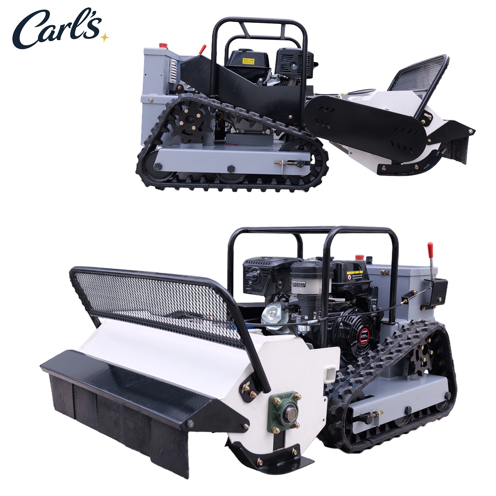 15HP Remote Control Lawn Mower Tracked Brush Cutter 65° Slope Climbing gallery