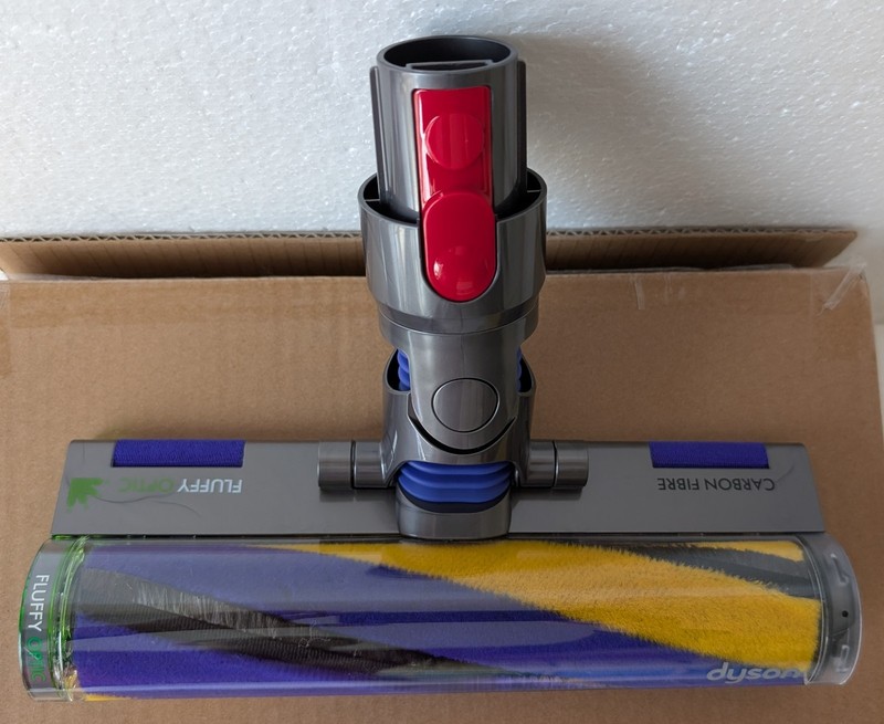 OEM Dyson Gen5 Laser Fluffy Cleaner Brush Head Outsize SV24 Detect SV23 New grey gallery