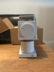 Fellow Ode White Electric Burr Coffee Grinder 3.5 oz Matte 140W