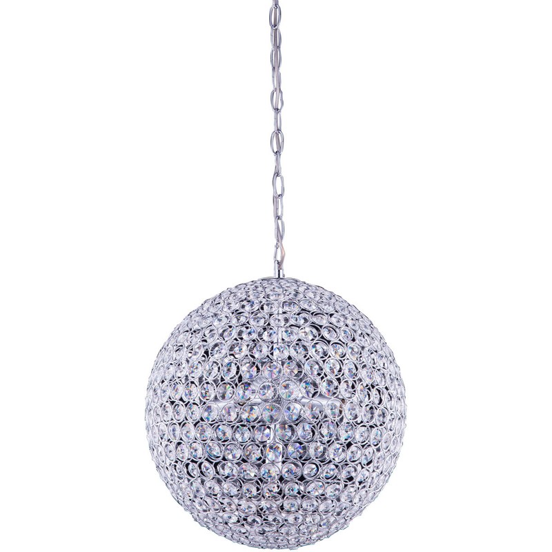 Ceiling Pendant Light Modern Elegant Chandelier Crystal Globe Fixture Lighting gallery