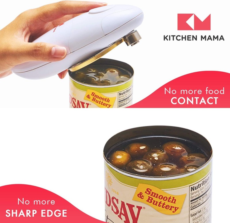 Kitchen Mama Automatic Can Opener Effortless Hands Free Kitchen Gadget Red gallery