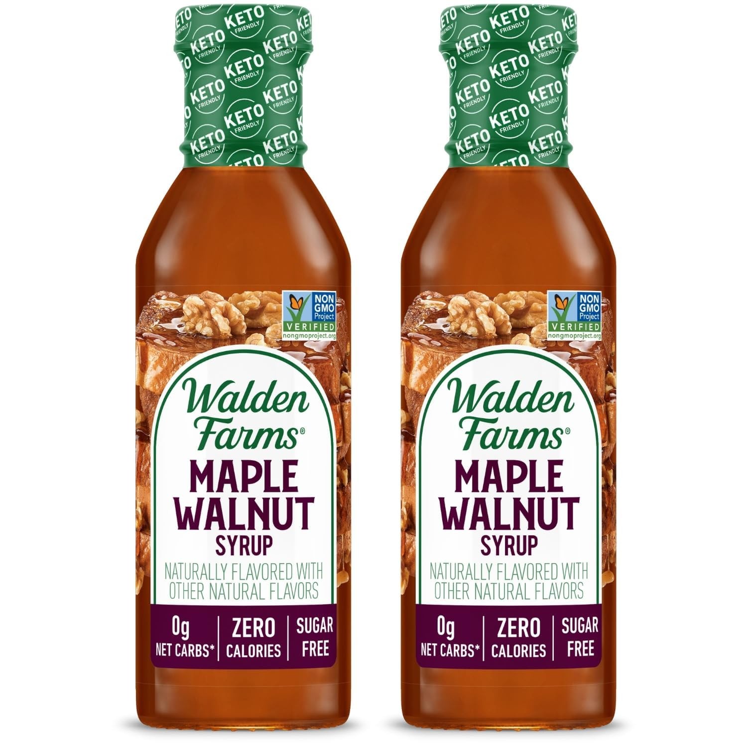 Maple Walnut Syrup for Pancakes, Waffles Desserts – Zero Calorie, Sugar-Free gallery