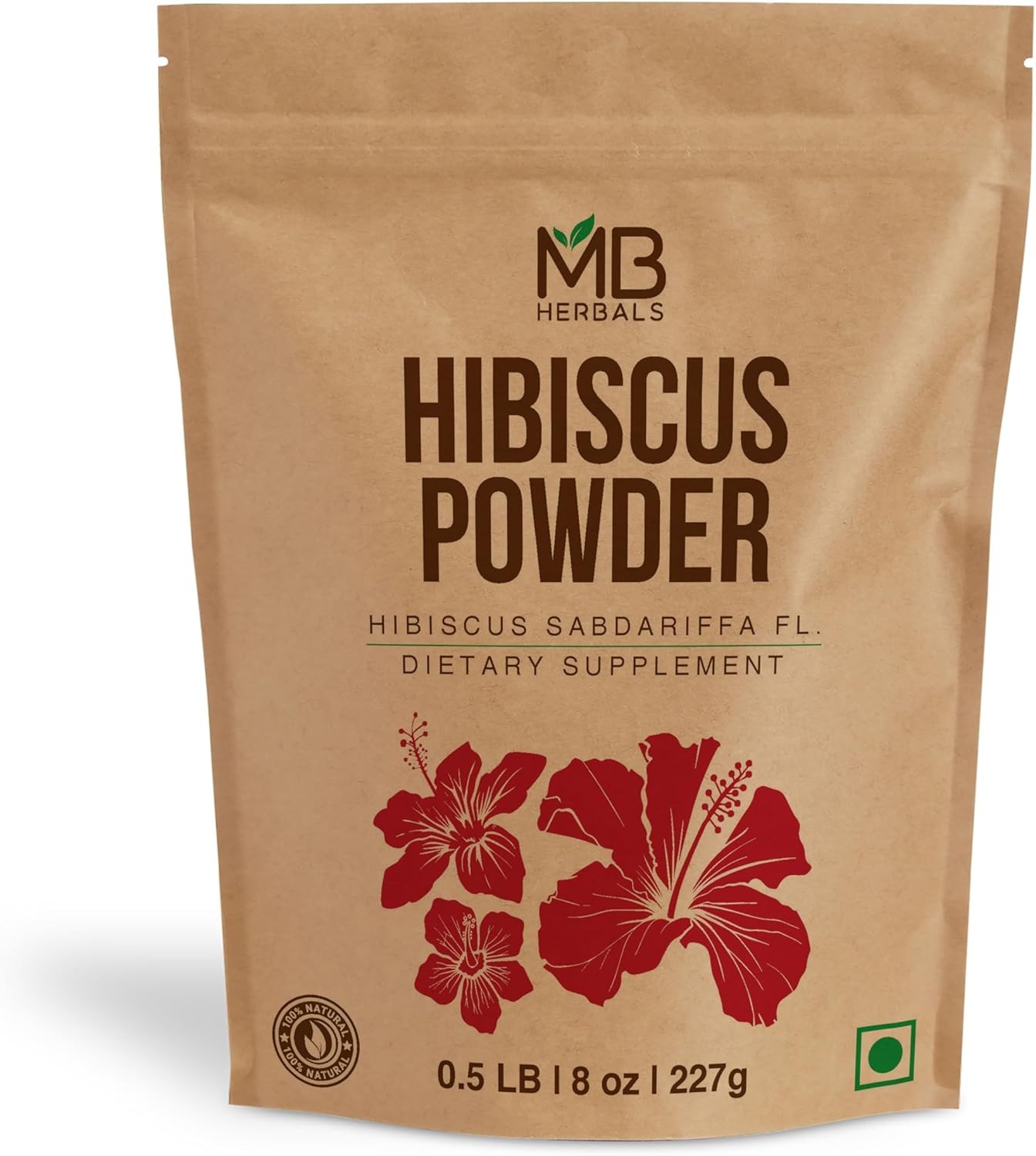 Hibiscus Powder | 227g | Half Pound | Hibiscus sabdariffa gallery