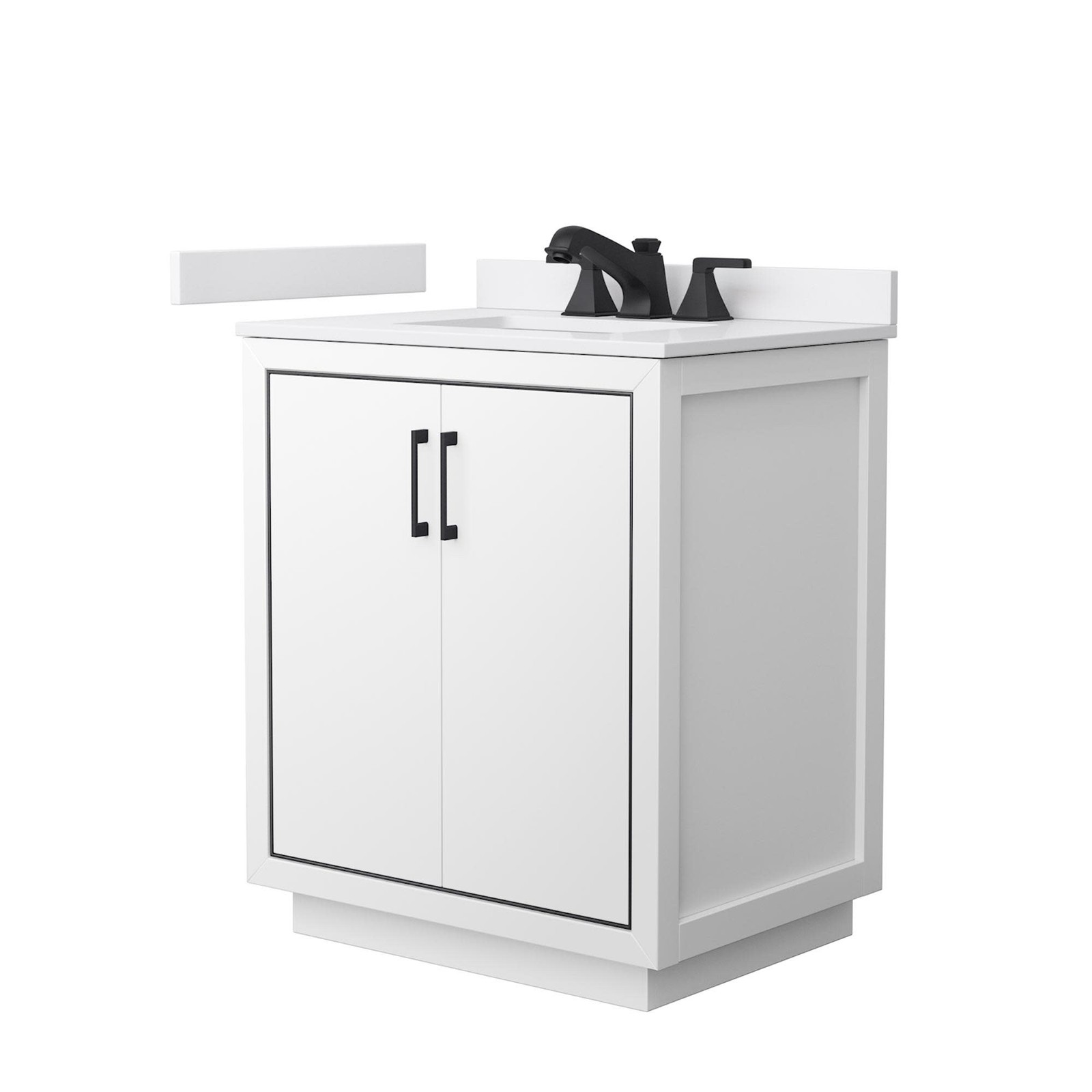 Wyndham Collection WCF1111-30S-VCA-US3MXX Icon 30" - White / White Cultured gallery