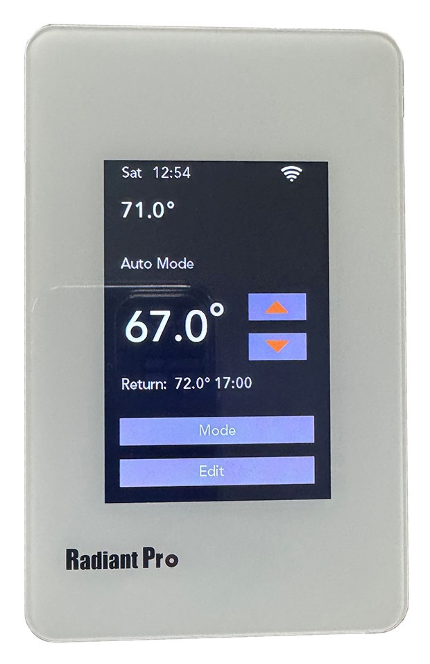 Radiant Pro Programmable Touch Screen Thermostat 120/240V 15A GFCI Floor Heat gallery