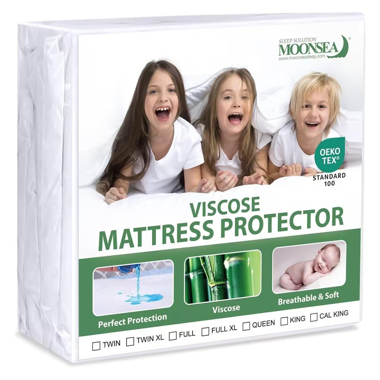 Moonsea Waterproof Mattress Protector Twin Size Skin Friendly And Breathable gallery