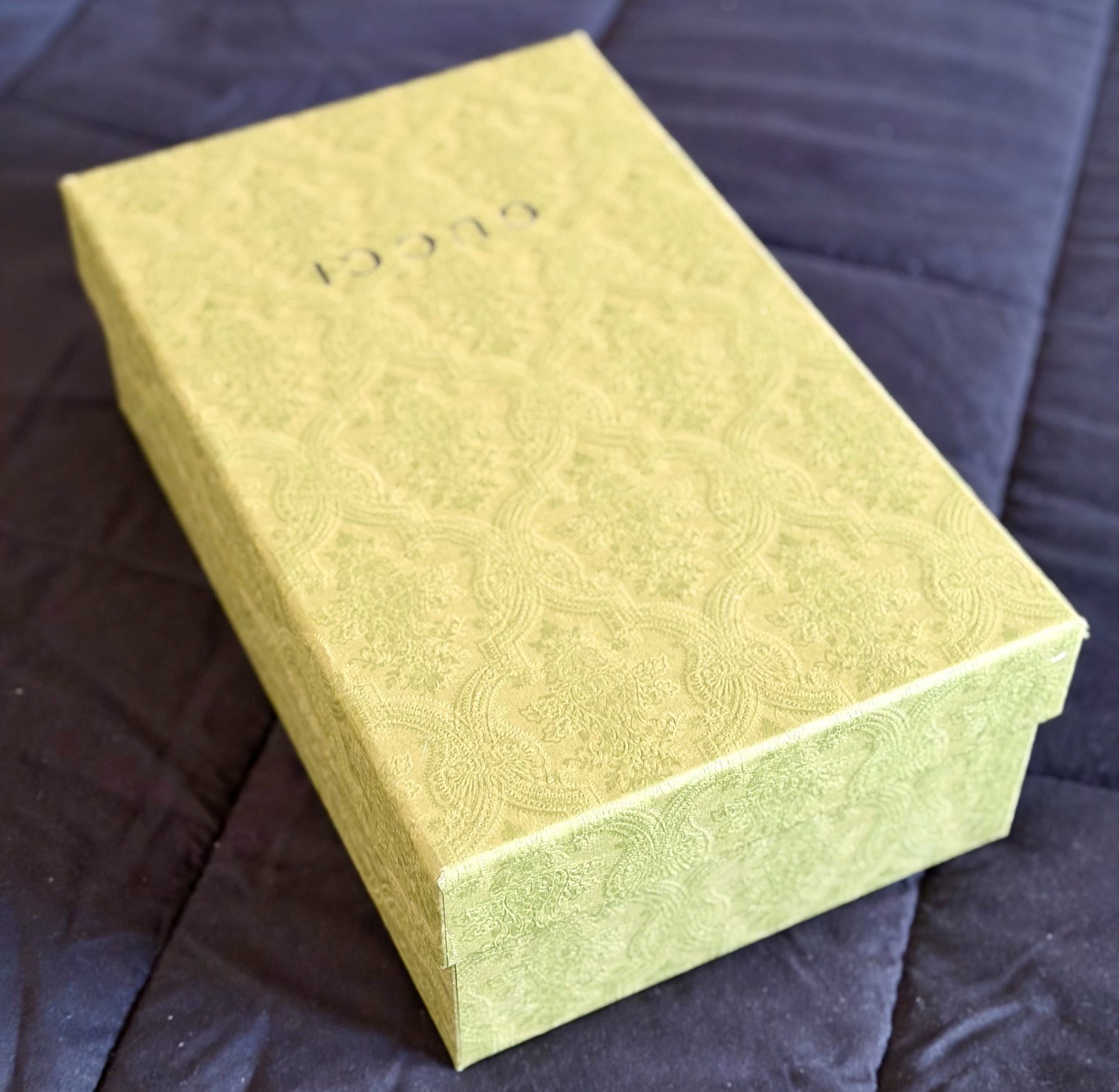 Gucci Shoe Box Storage Gift Empty w/ Tissue/ Inserts 12.5” x 7.5” x 4.25” Green gallery