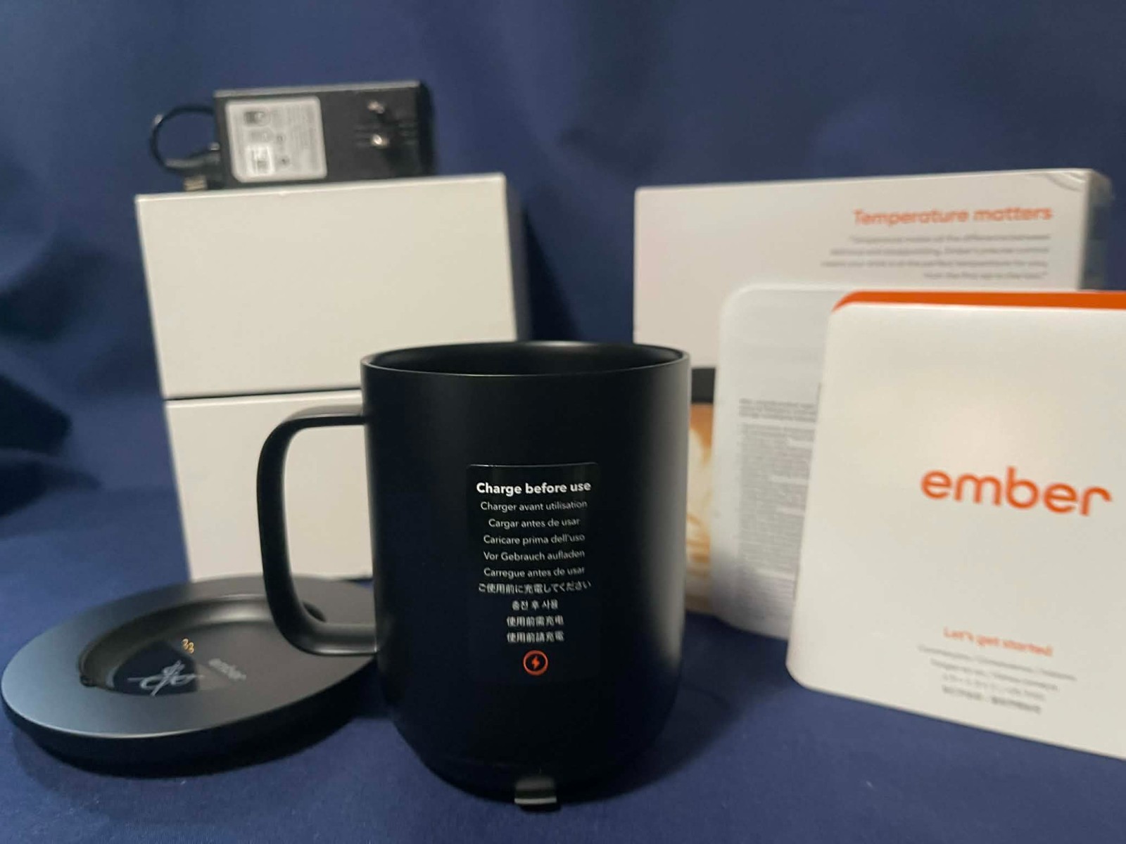 Ember 10 oz. Temperature Control Smart Mug - Black Open Box gallery